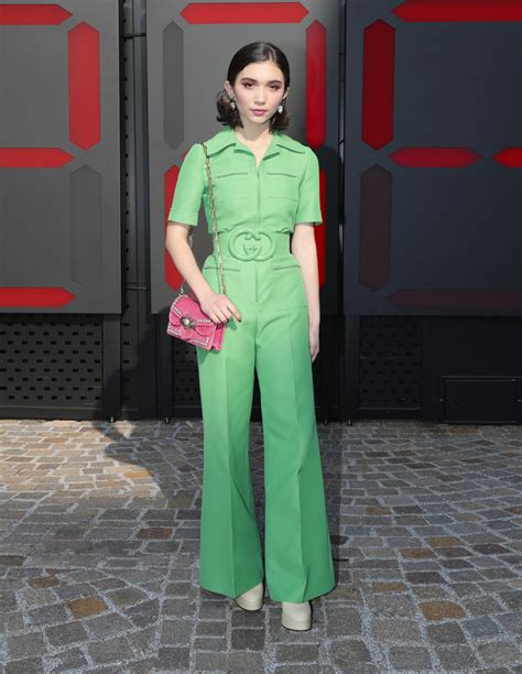 gucci green jumpsuit.